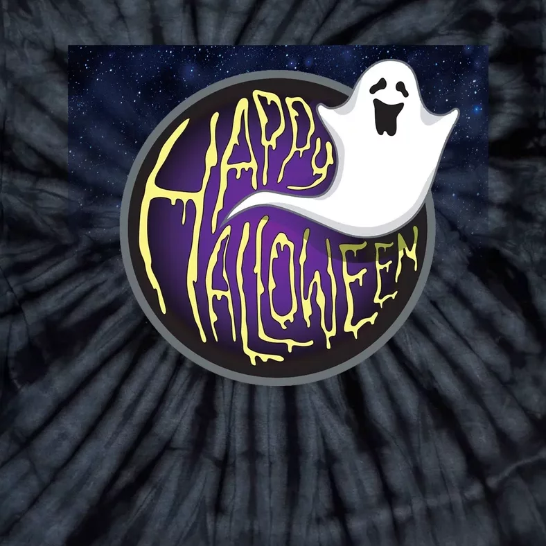 Happy Halloween Ghost Galaxy Tie-Dye T-Shirt