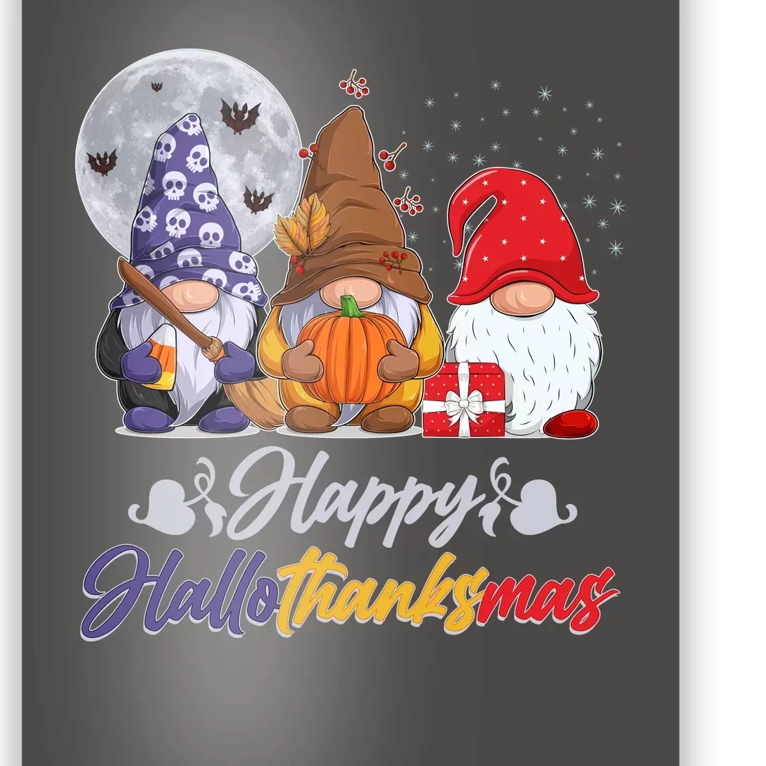 Happy Hallothanksmas Gnomes Poster