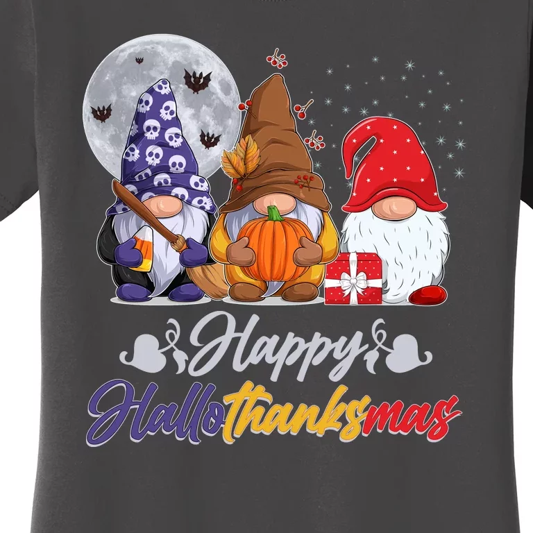 Happy Hallothanksmas Gnomes Women's T-Shirt