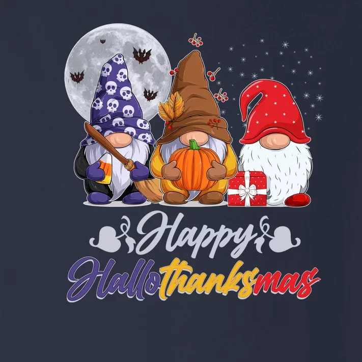 Happy Hallothanksmas Gnomes Toddler Long Sleeve Shirt