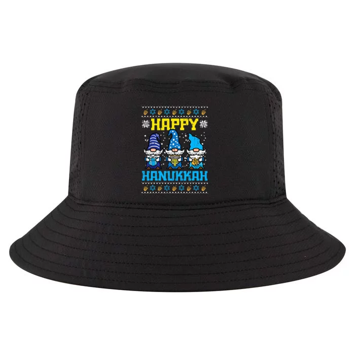 Happy Hanukkah Gnomes Ugly Chanukah Jewish Cool Comfort Performance Bucket Hat