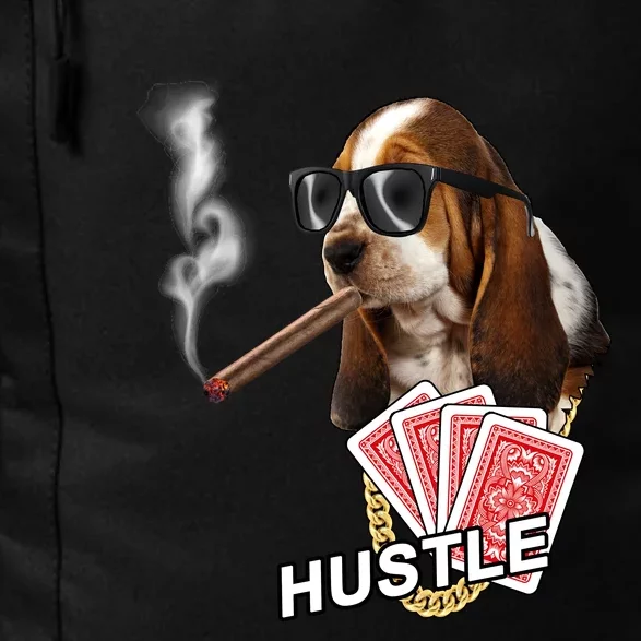 Hustle Hound Gambling Dog Tee Daily Commute Backpack