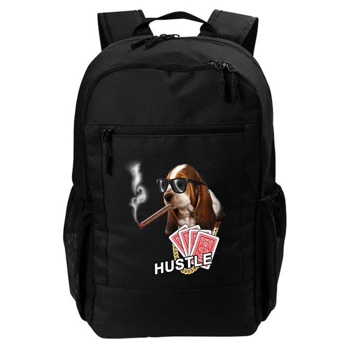 Hustle Hound Gambling Dog Tee Daily Commute Backpack