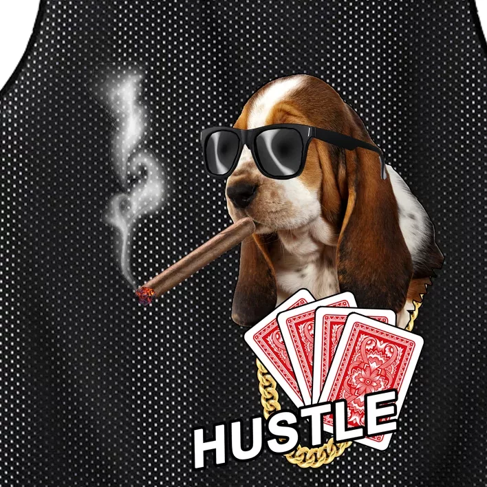 Hustle Hound Gambling Dog Tee Mesh Reversible Basketball Jersey Tank