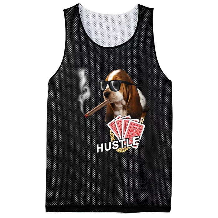 Hustle Hound Gambling Dog Tee Mesh Reversible Basketball Jersey Tank