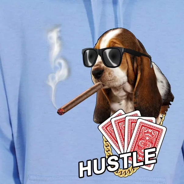 Hustle Hound Gambling Dog Tee Unisex Surf Hoodie