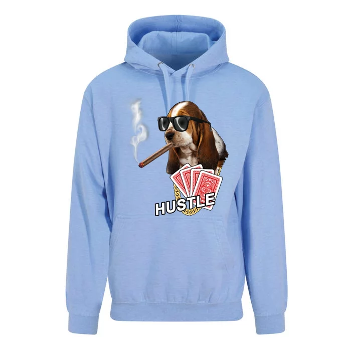 Hustle Hound Gambling Dog Tee Unisex Surf Hoodie