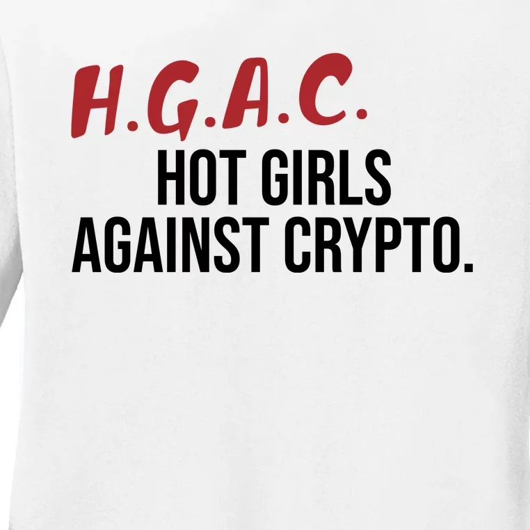 H.G.A.C. Hot Girls Against Crypto Ladies Long Sleeve Shirt