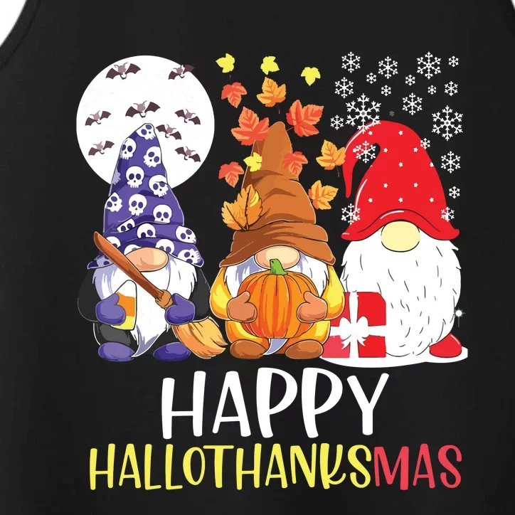 Happy Hallothanksmas Gnomes Performance Tank