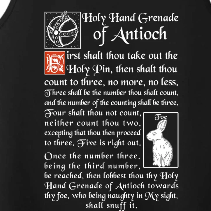 Holy Hand Grenade Of Antioch Gift Performance Tank