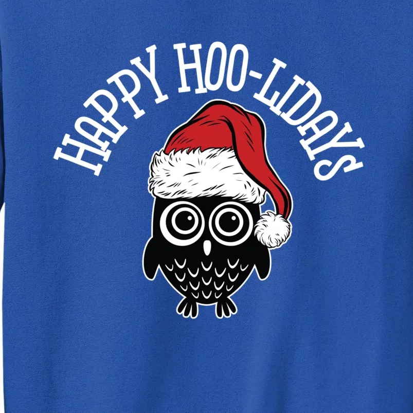 Happy Hoomeaningful Giftlidays Funny Owl Pun Christmas Owl Cute Gift Sweatshirt