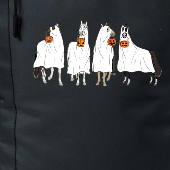 Halloween Horse Ghost Boo Cow Western Spooky Season Cool Gift Daily Commute Backpack