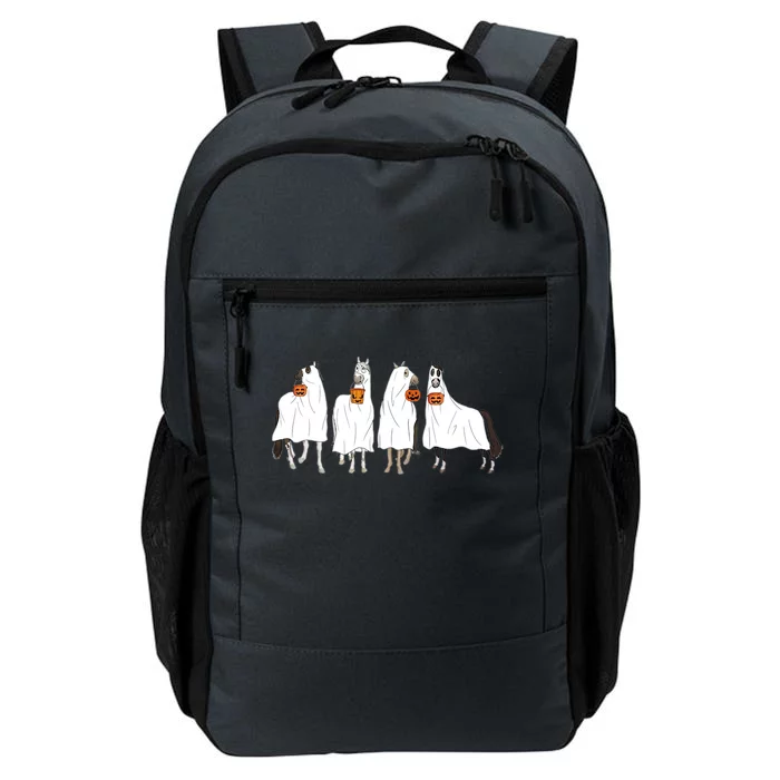 Halloween Horse Ghost Boo Cow Western Spooky Season Cool Gift Daily Commute Backpack