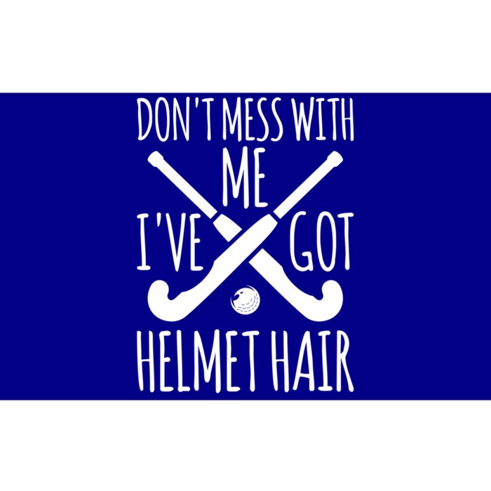 Helmet Hair Gift Field Hockey Goalie Funny Gift Bumper Sticker