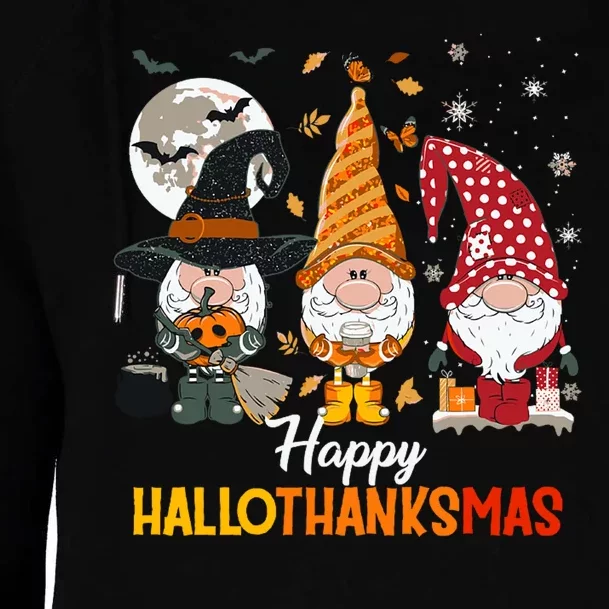 Happy Hallothanksmas Ghomes Womens Funnel Neck Pullover Hood