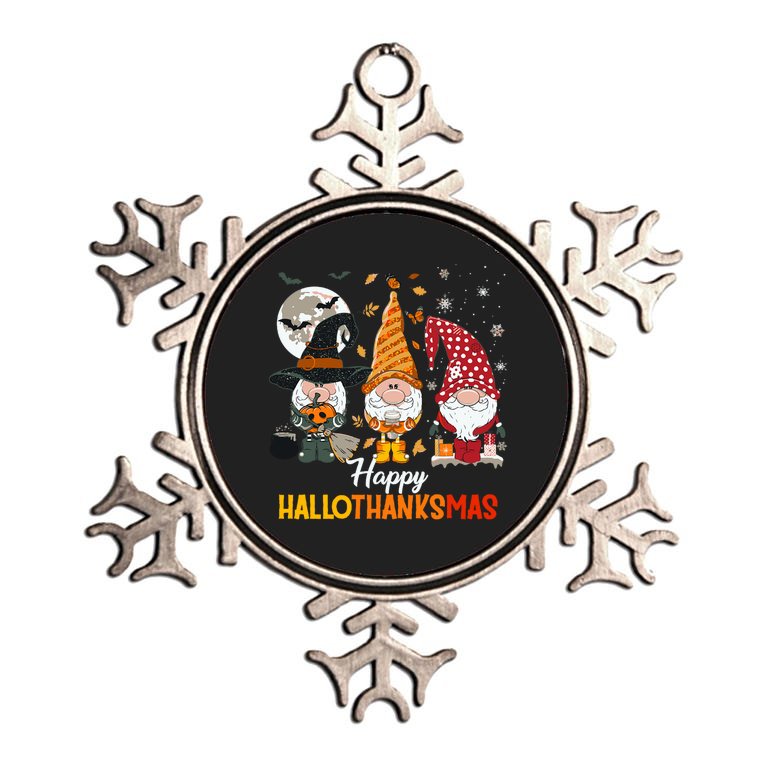 Happy Hallothanksmas Ghomes Metallic Star Ornament