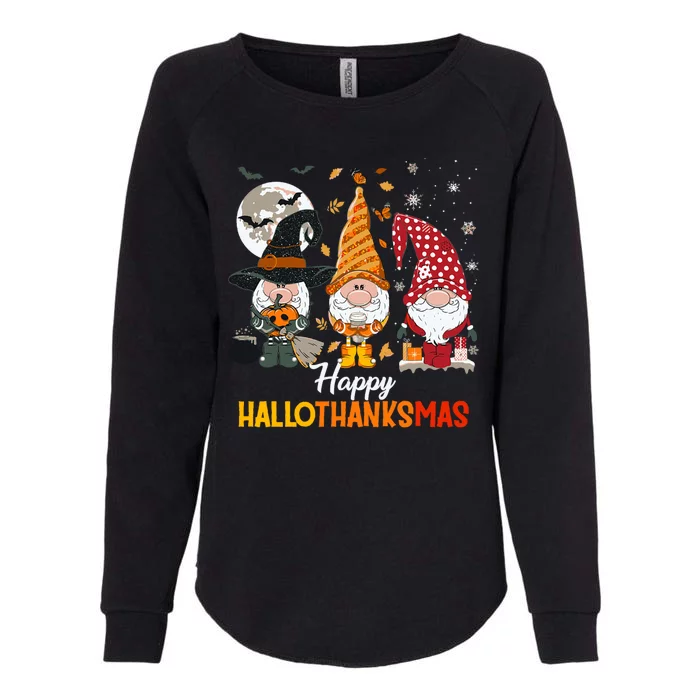 Happy Hallothanksmas Ghomes Womens California Wash Sweatshirt