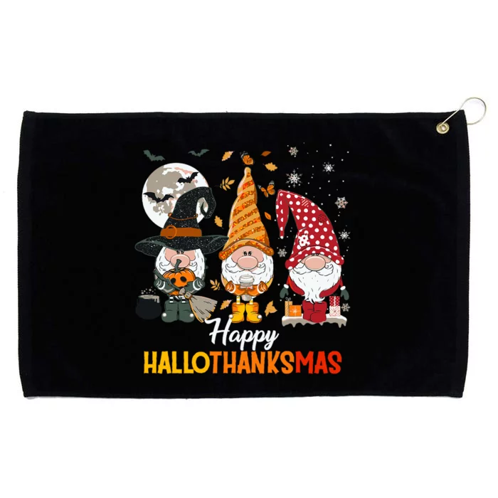 Happy Hallothanksmas Ghomes Grommeted Golf Towel