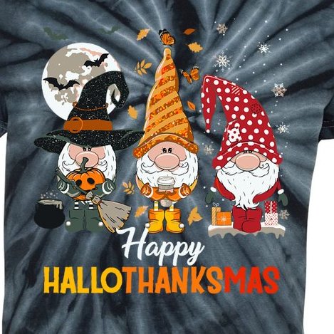 Happy Hallothanksmas Ghomes Kids Tie-Dye T-Shirt