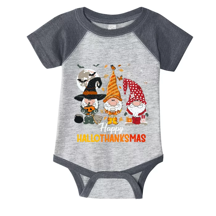 Happy Hallothanksmas Ghomes Infant Baby Jersey Bodysuit