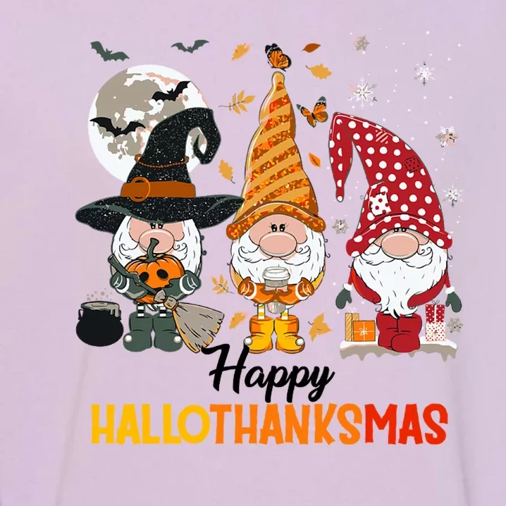 Happy Hallothanksmas Ghomes Garment-Dyed Sweatshirt