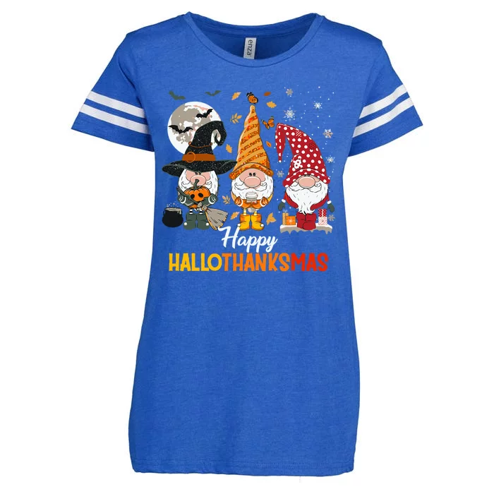 Happy Hallothanksmas Ghomes Enza Ladies Jersey Football T-Shirt