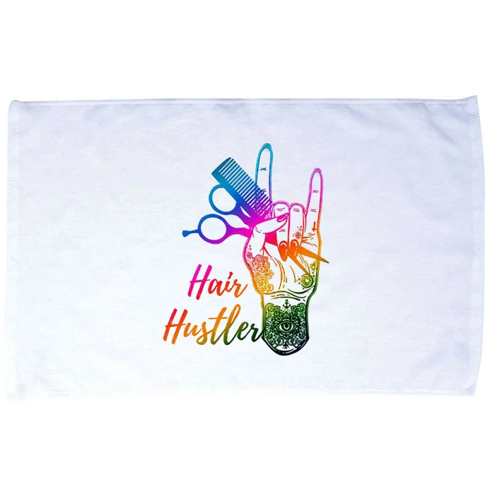 Hair Hustler Hair Stylist Hairdresser Barber Retro Microfiber Hand Towel