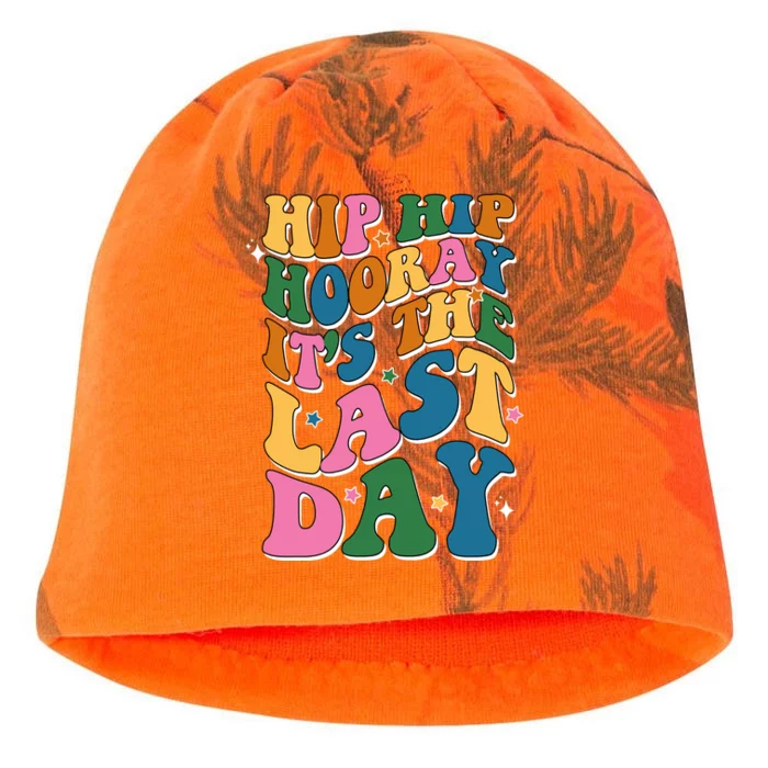 Hip Hip Hooray Its The Last Day Schools Out Kati - Camo Knit Beanie