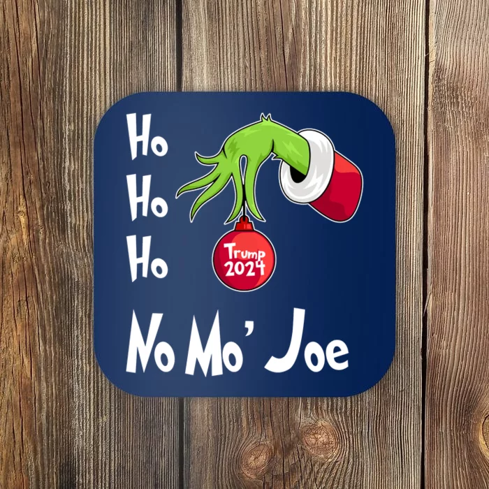 Ho Ho Ho No More Joe Trump 2024 Funny Christmas Coaster