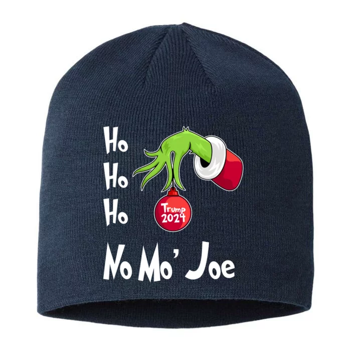 Ho Ho Ho No More Joe Trump 2024 Funny Christmas 8 1/2in Sustainable Knit Beanie