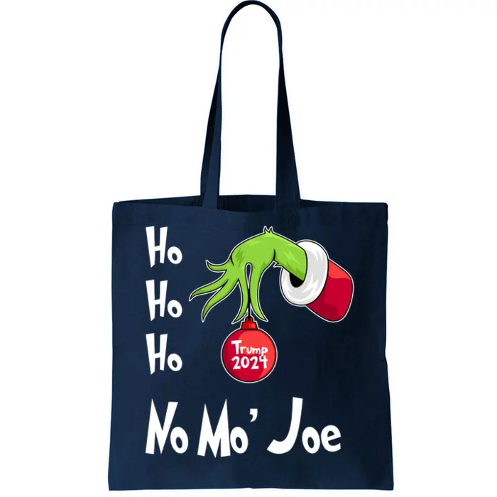 Ho Ho Ho No More Joe Trump 2024 Funny Christmas Tote Bag