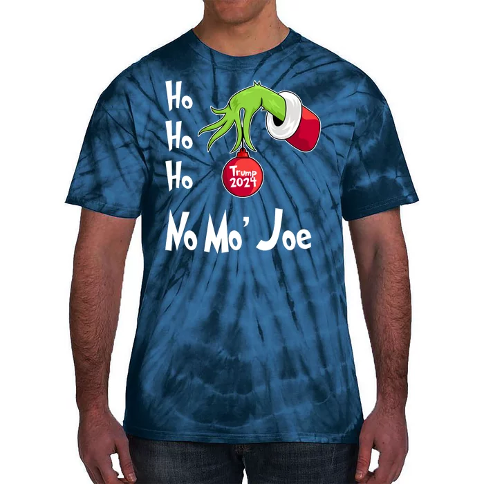 Ho Ho Ho No More Joe Trump 2024 Funny Christmas Tie-Dye T-Shirt