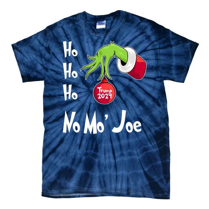 Ho Ho Ho No More Joe Trump 2024 Funny Christmas Tie-Dye T-Shirt