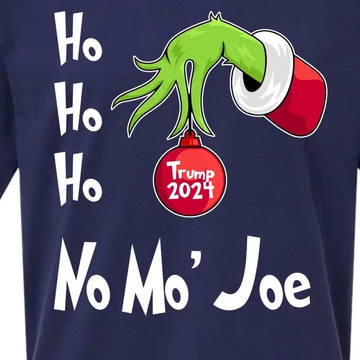 Ho Ho Ho No More Joe Trump 2024 Funny Christmas Sueded Cloud Jersey T-Shirt