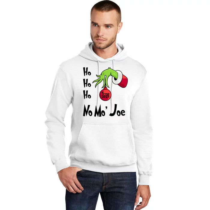 Ho Ho Ho No More Joe Trump 2024 Funny Christmas Hoodie