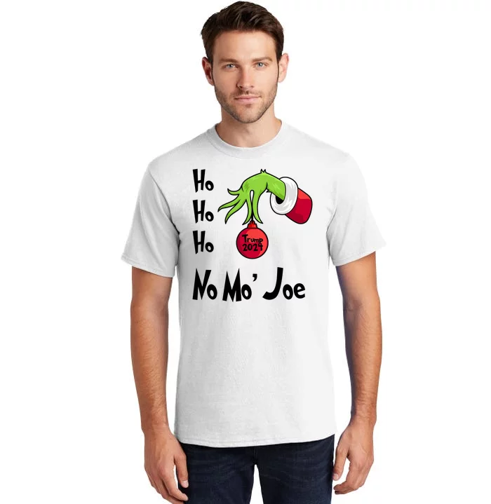 Ho Ho Ho No More Joe Trump 2024 Funny Christmas Tall T-Shirt