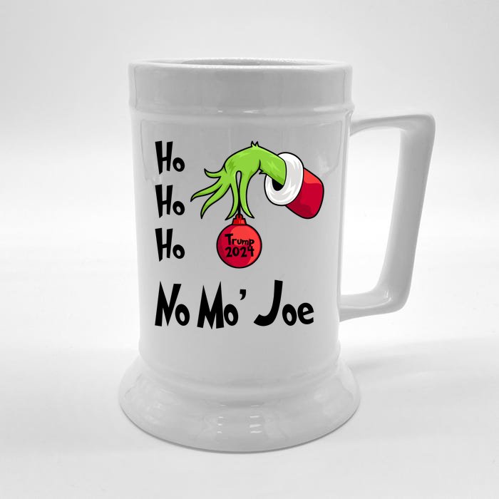 Ho Ho Ho No More Joe Trump 2024 Funny Christmas Front & Back Beer Stein