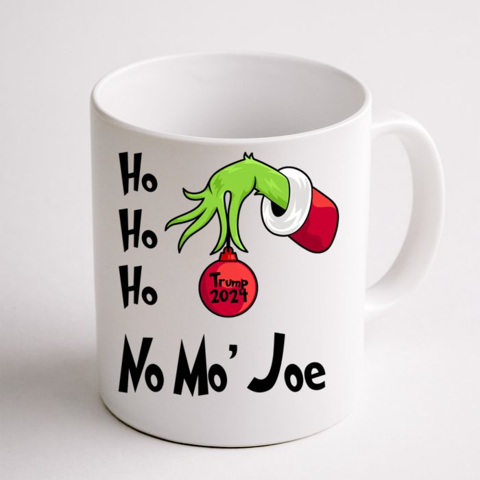 Ho Ho Ho No More Joe Trump 2024 Funny Christmas Front & Back Coffee Mug