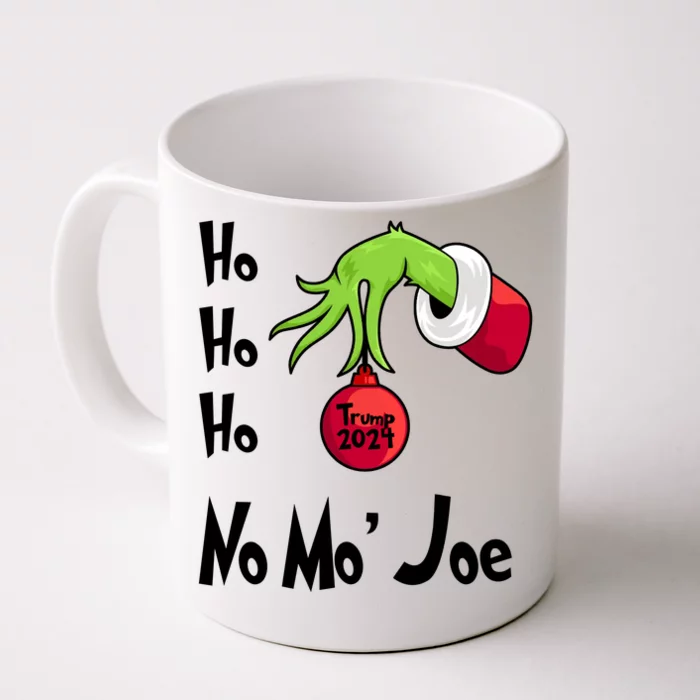 Ho Ho Ho No More Joe Trump 2024 Funny Christmas Front & Back Coffee Mug