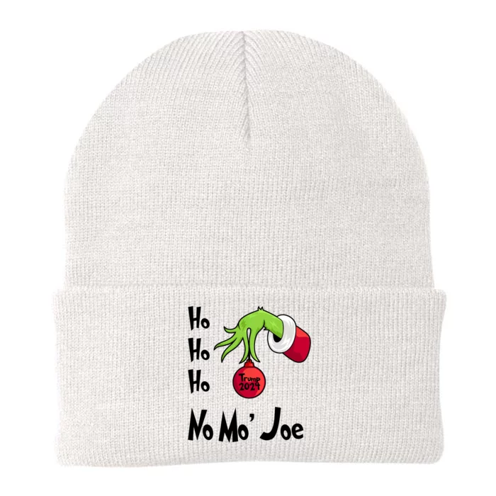 Ho Ho Ho No More Joe Trump 2024 Funny Christmas Knit Cap Winter Beanie