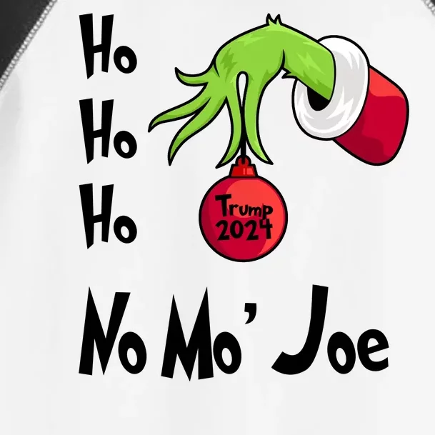 Ho Ho Ho No More Joe Trump 2024 Funny Christmas Toddler Fine Jersey T-Shirt