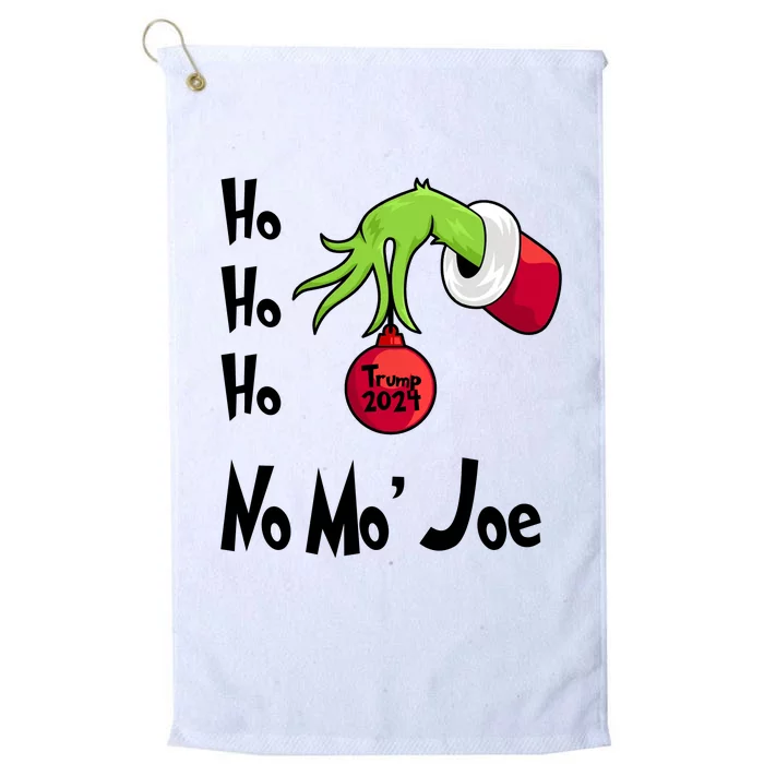 Ho Ho Ho No More Joe Trump 2024 Funny Christmas Platinum Collection Golf Towel