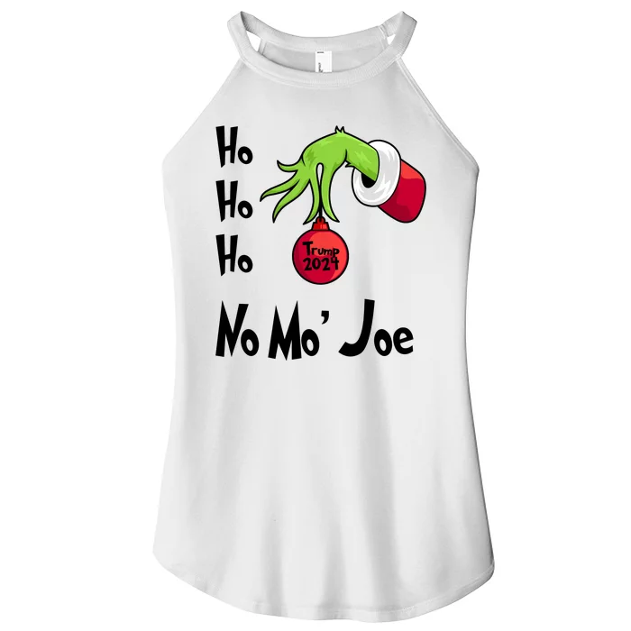 Ho Ho Ho No More Joe Trump 2024 Funny Christmas Women’s Perfect Tri Rocker Tank