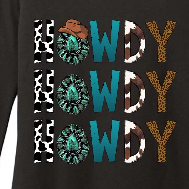 Howdy Howdy Howdy Howdy Womens CVC Long Sleeve Shirt