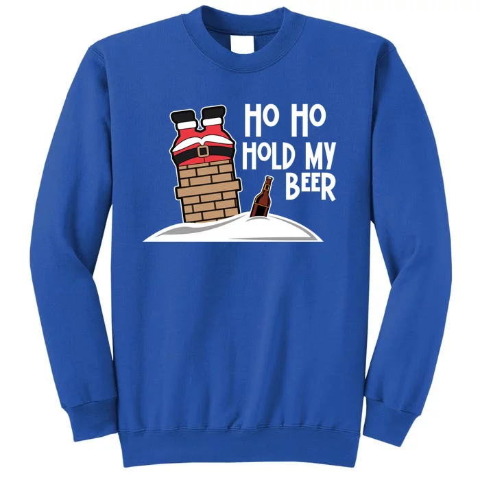 Ho Ho Hold My Beer Christmas Funny Gift Sweatshirt