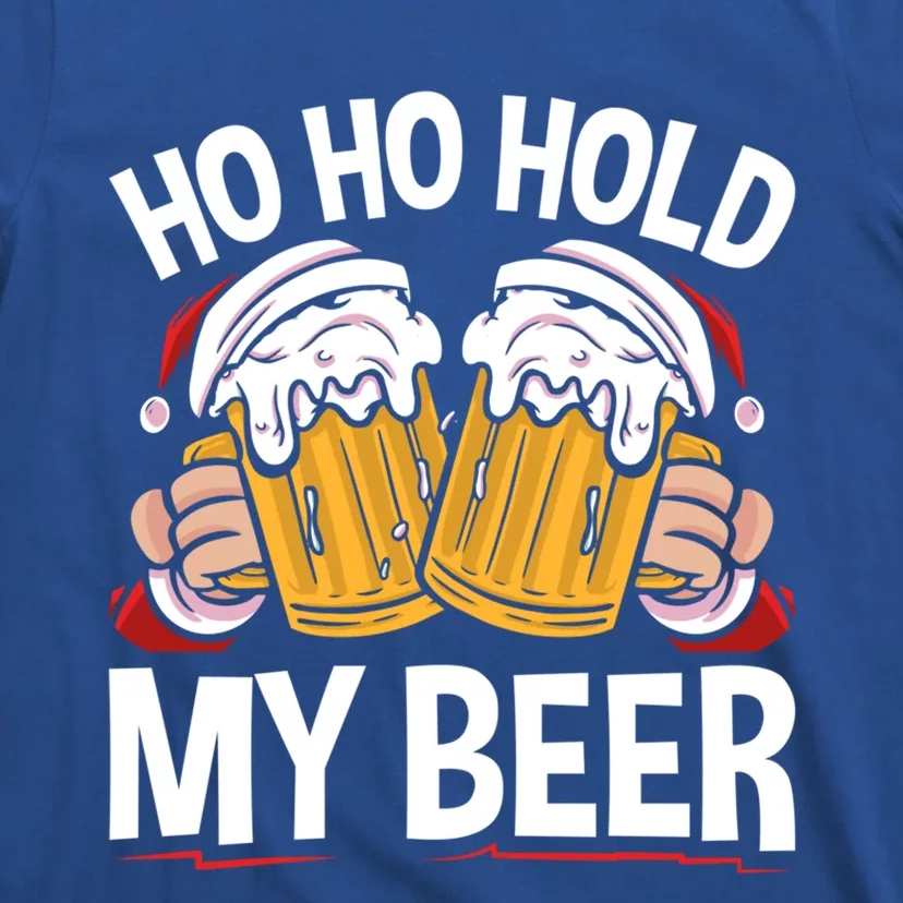 Ho Ho Hold My Beer Christmas Xmas Costume Gift T-Shirt