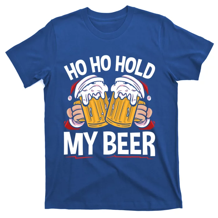 Ho Ho Hold My Beer Christmas Xmas Costume Gift T-Shirt