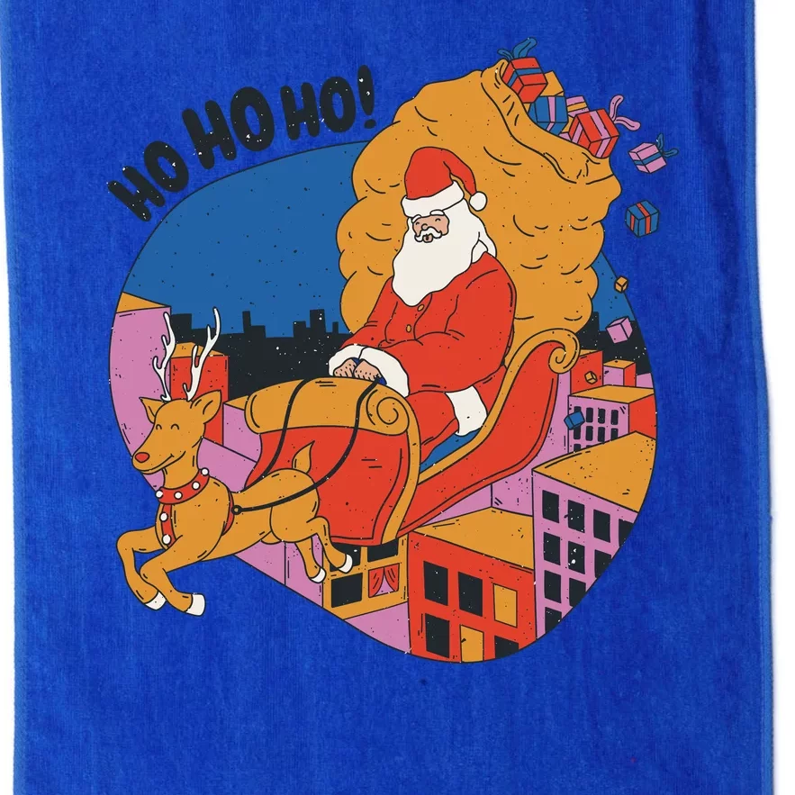 Ho Ho Ho Santa Reindeer Gifts Platinum Collection Golf Towel