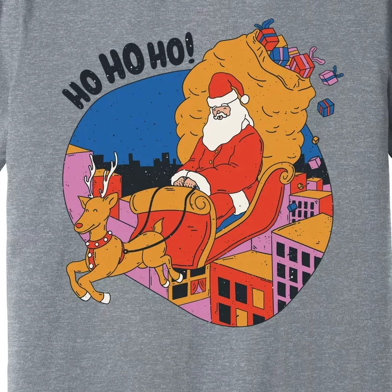 Ho Ho Ho Santa Reindeer Gifts Premium T-Shirt