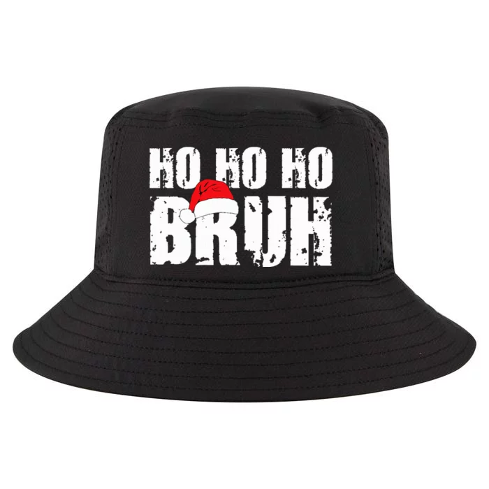 Ho Ho Ho Bruh Funny Christmas Holiday Teen Santa Hat Cool Comfort Performance Bucket Hat